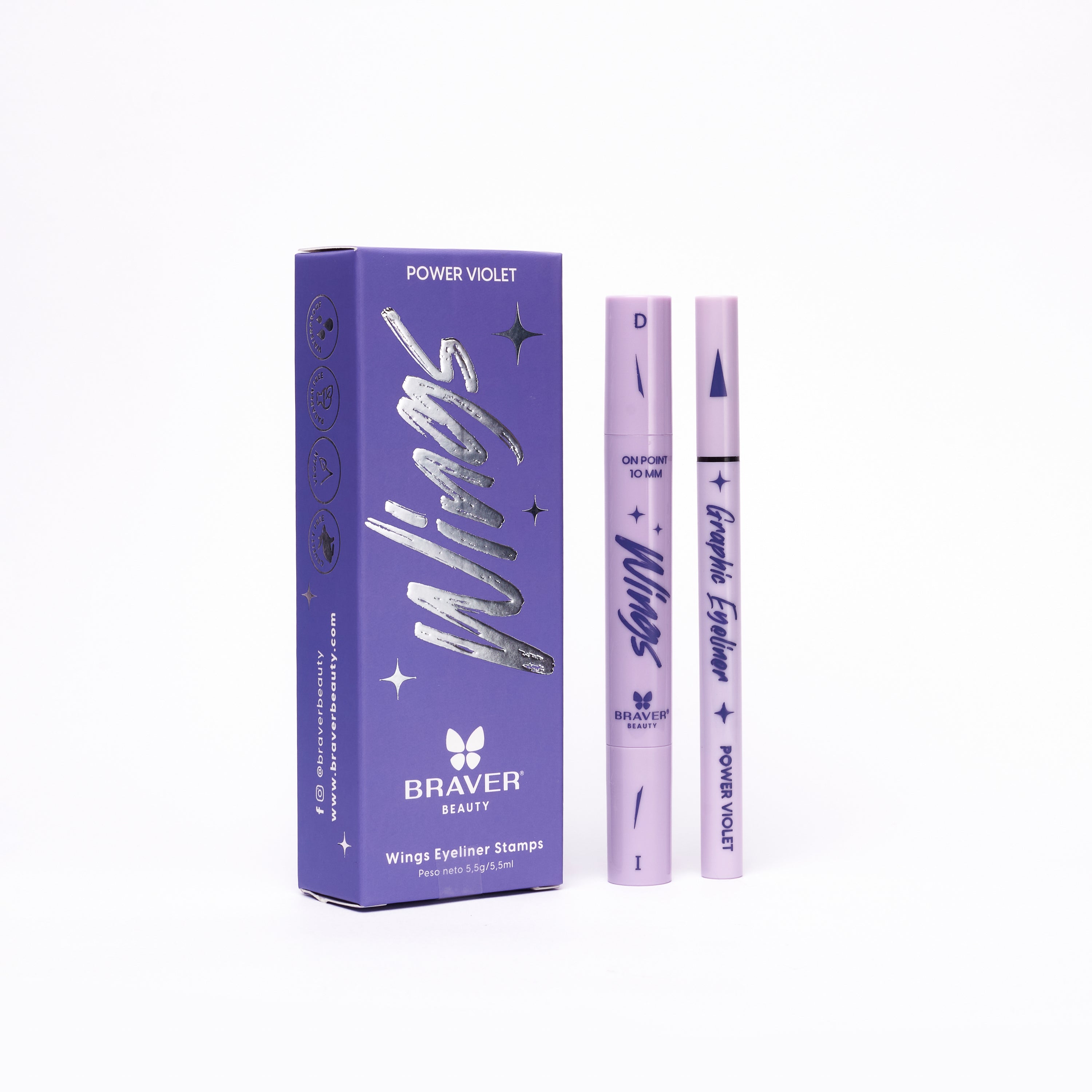 Kit delineador Wings Eyeliner Stamps - Power Violet