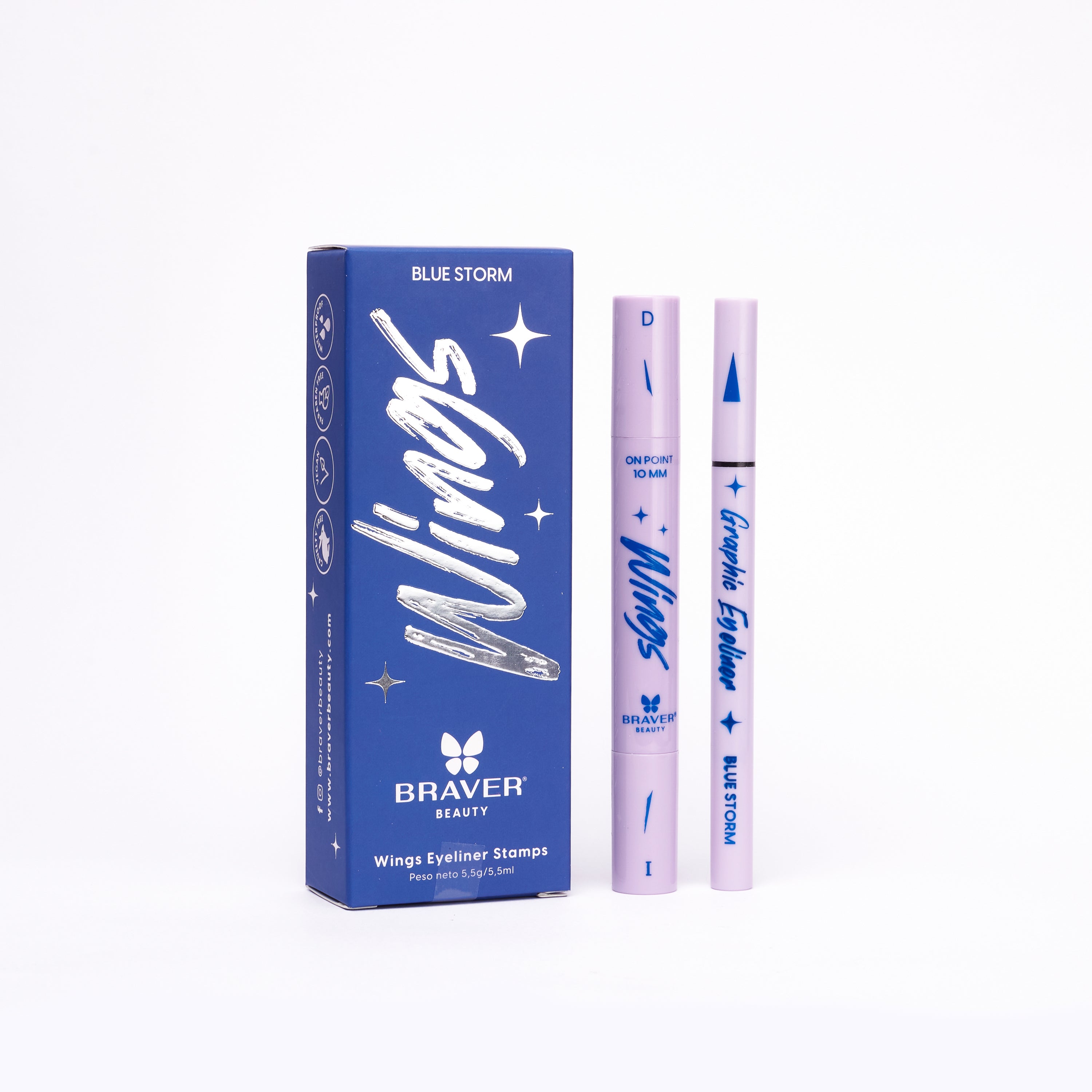 Kit delineador Wings Eyeliner Stamps - Blue Storm