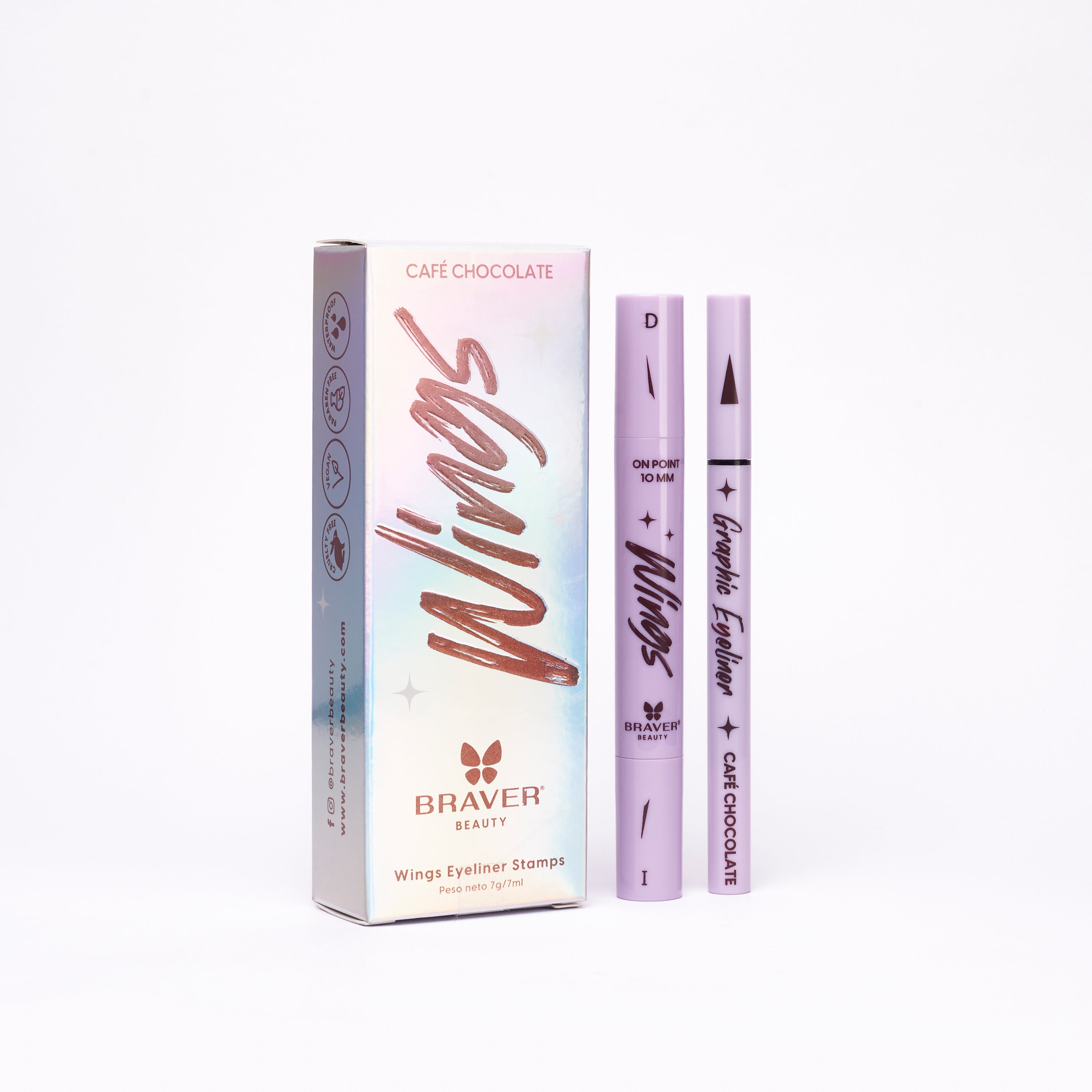 Kit delineador Wings Eyeliner Stamps edición “Graphic Eyeliner” – Café Chocolate
