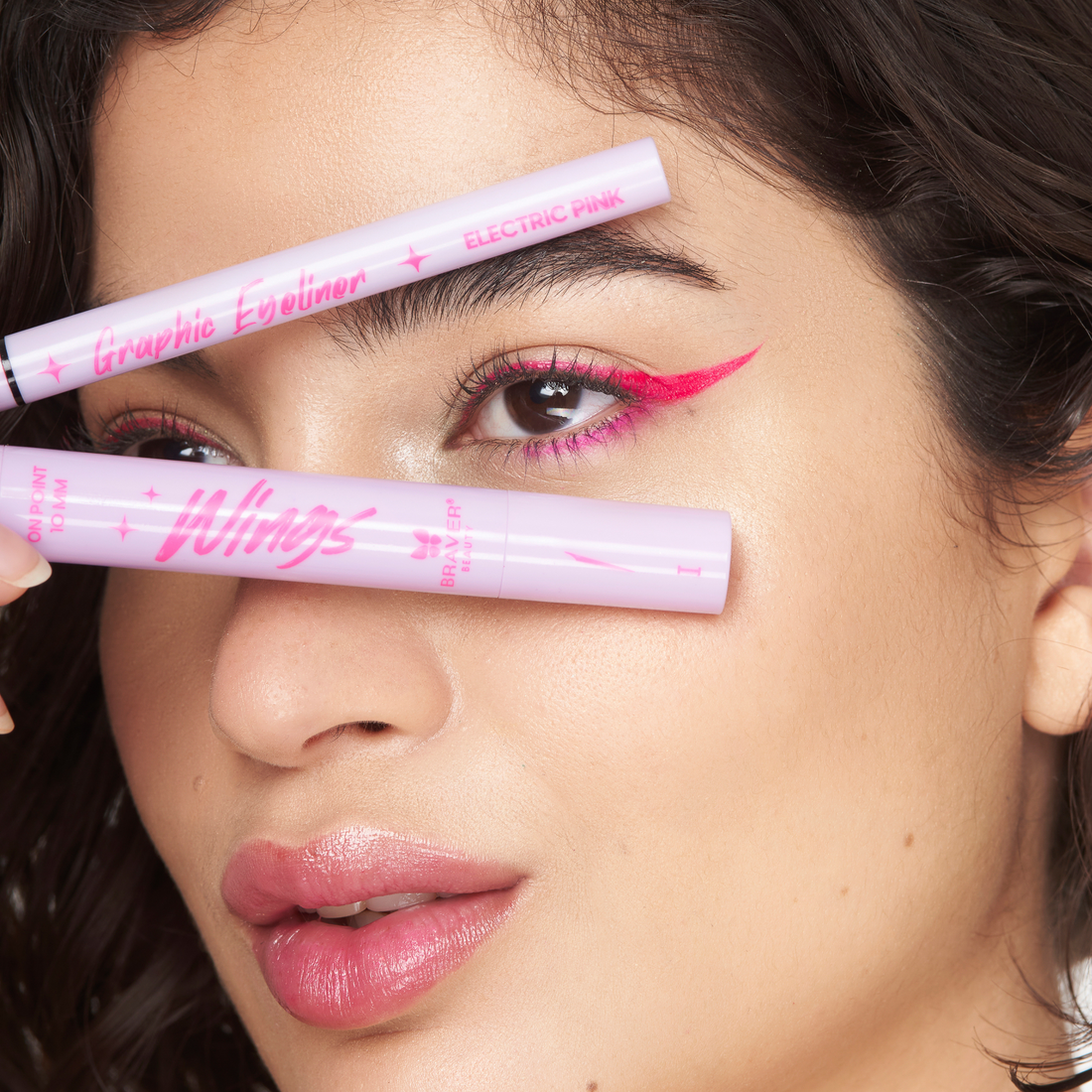 Kit delineador Wings Eyeliner Stamps - Electric Pink