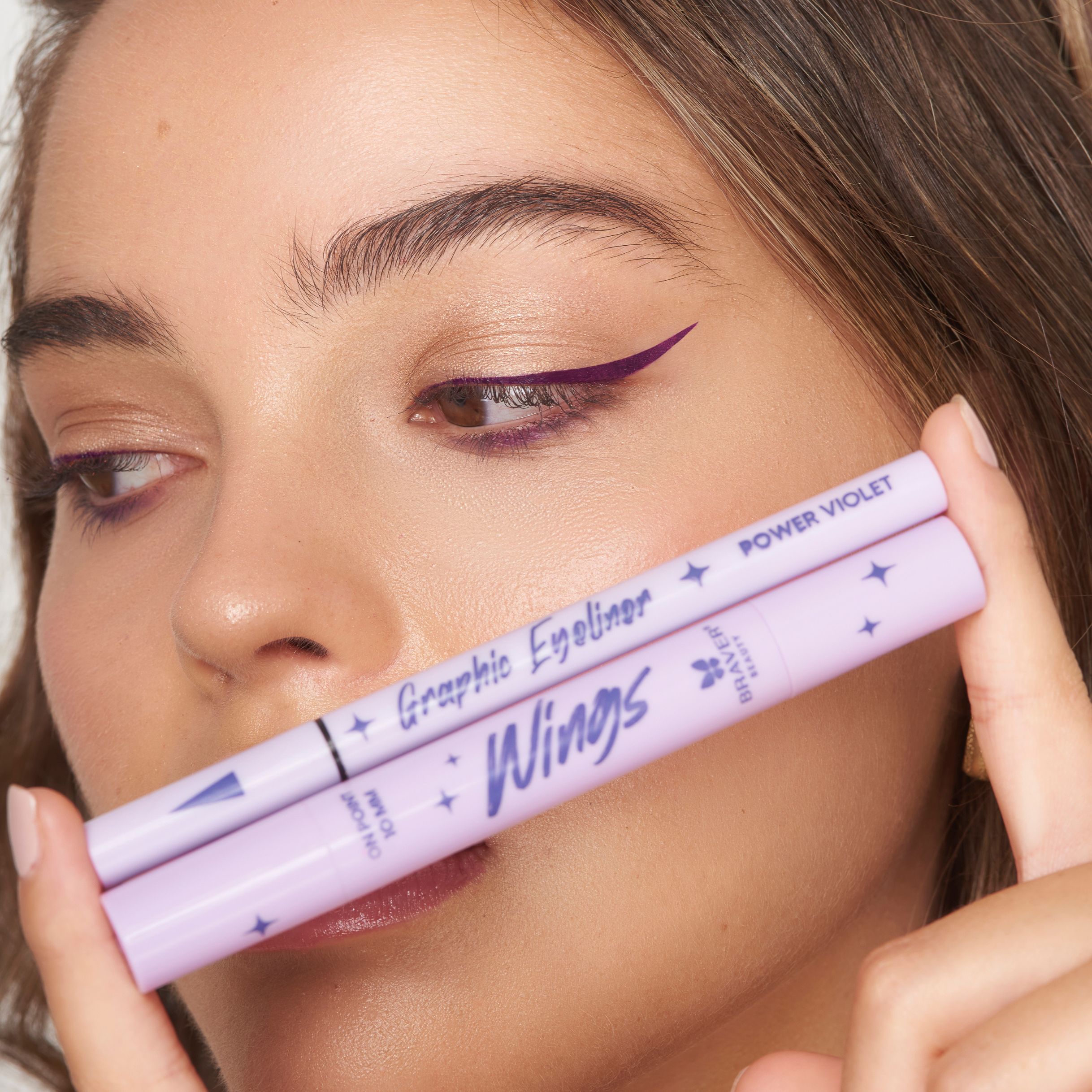 Kit delineador Wings Eyeliner Stamps - Power Violet