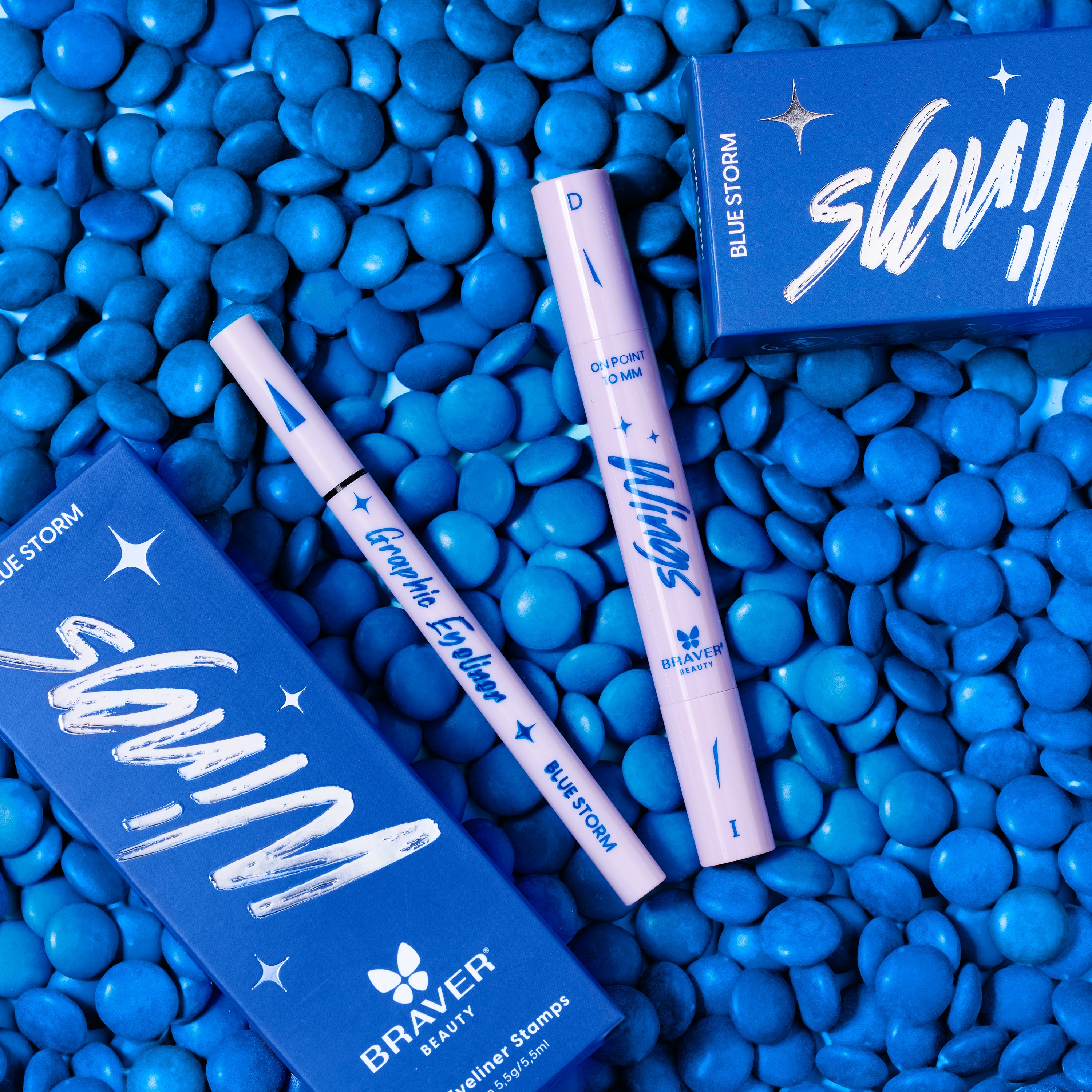 Kit delineador Wings Eyeliner Stamps - Blue Storm