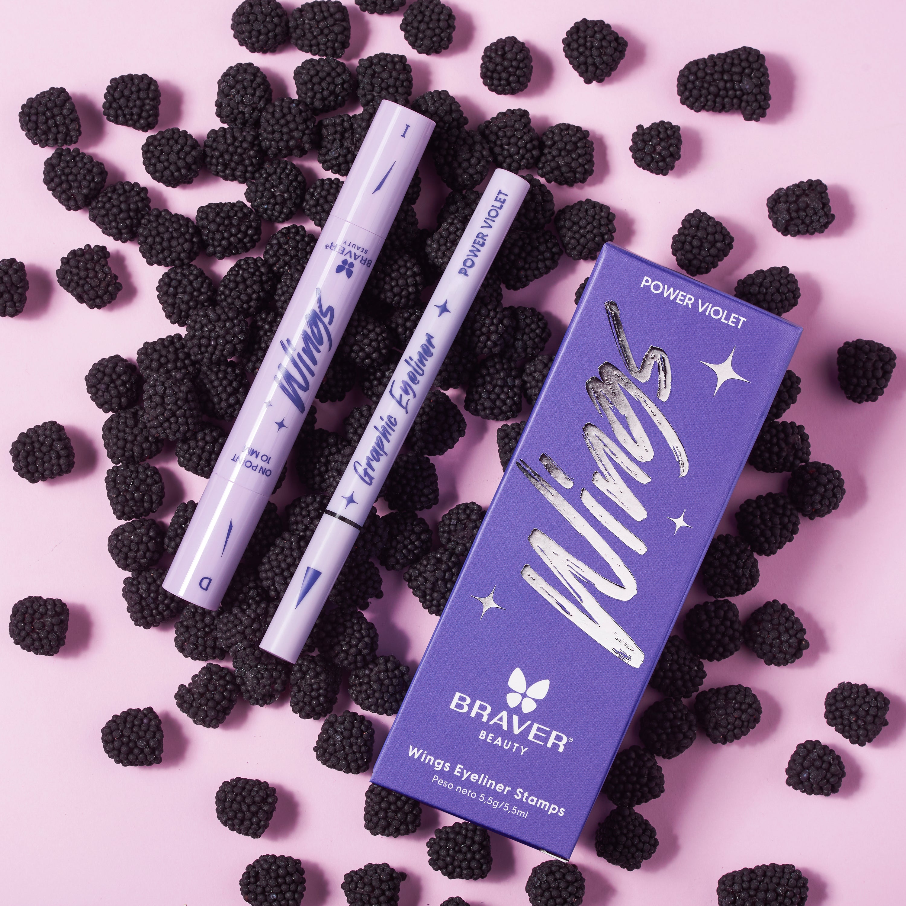 Kit delineador Wings Eyeliner Stamps - Power Violet