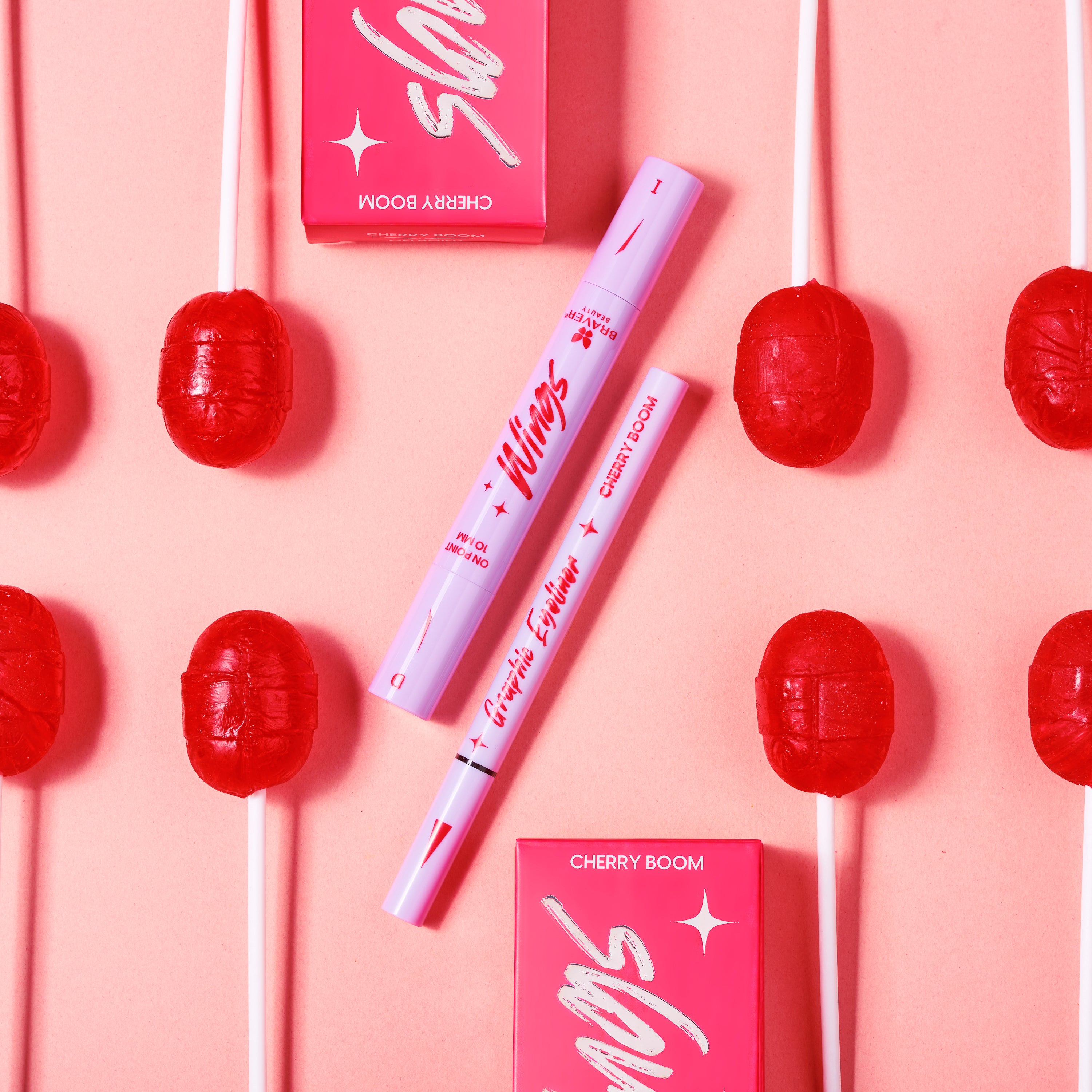 Kit delineador Wings Eyeliner Stamps - Cherry Boom