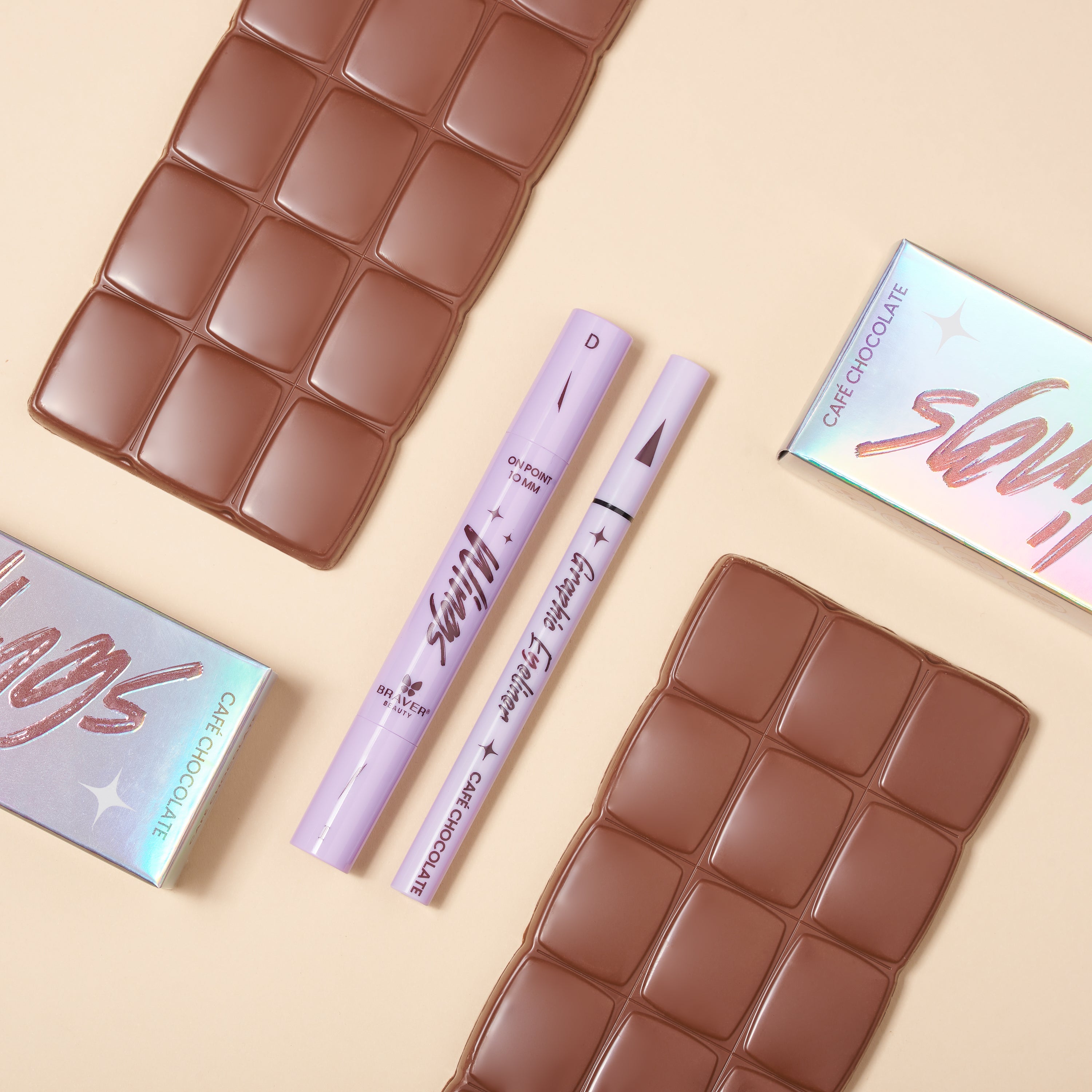 Kit delineador Wings Eyeliner Stamps edición “Graphic Eyeliner” – Café Chocolate