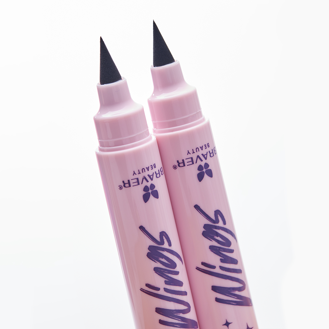 Kit delineador Wings Eyeliner Stamps/ 3 tamaños - Negro Intenso