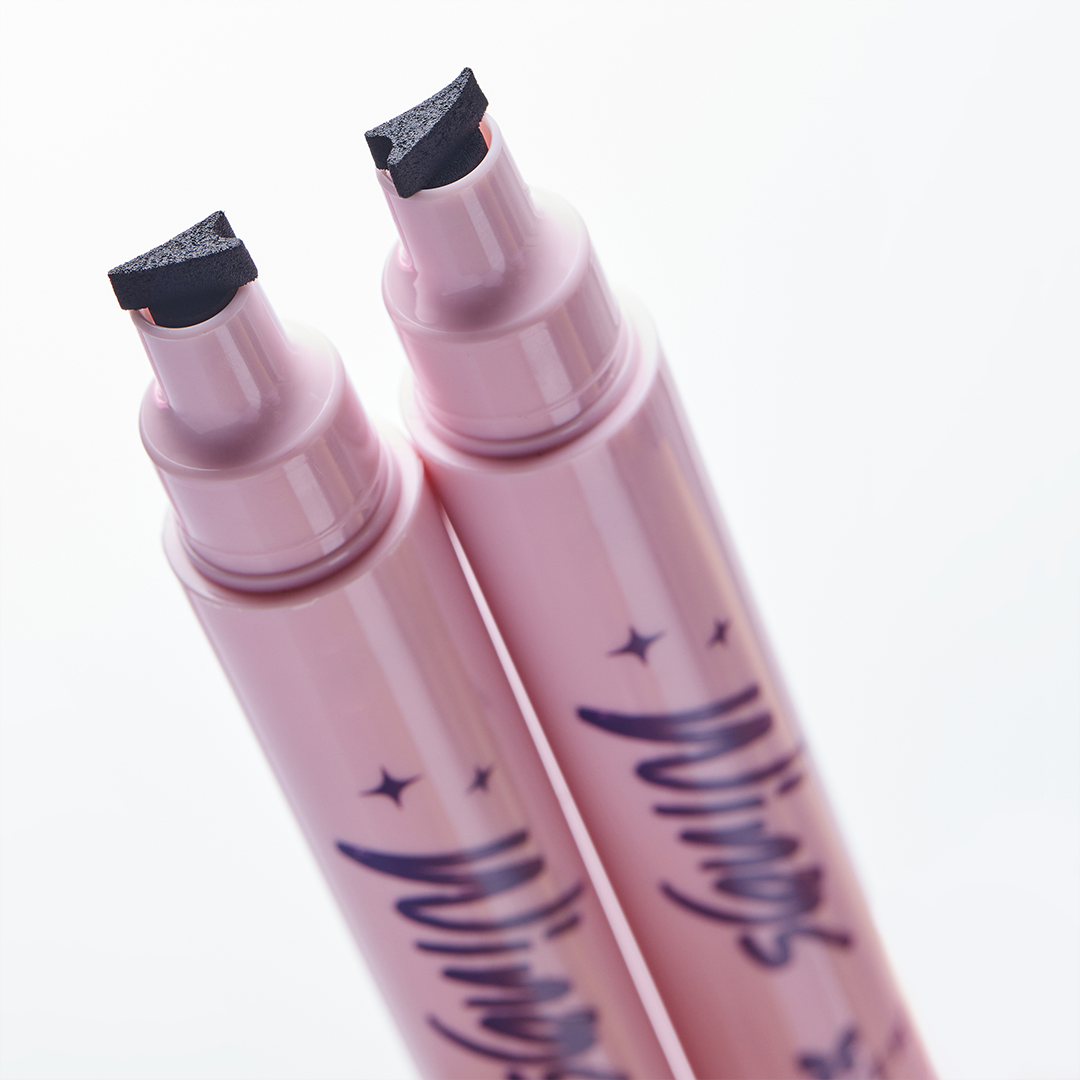 Kit delineador Wings Eyeliner Stamps/ 3 tamaños - Negro Intenso