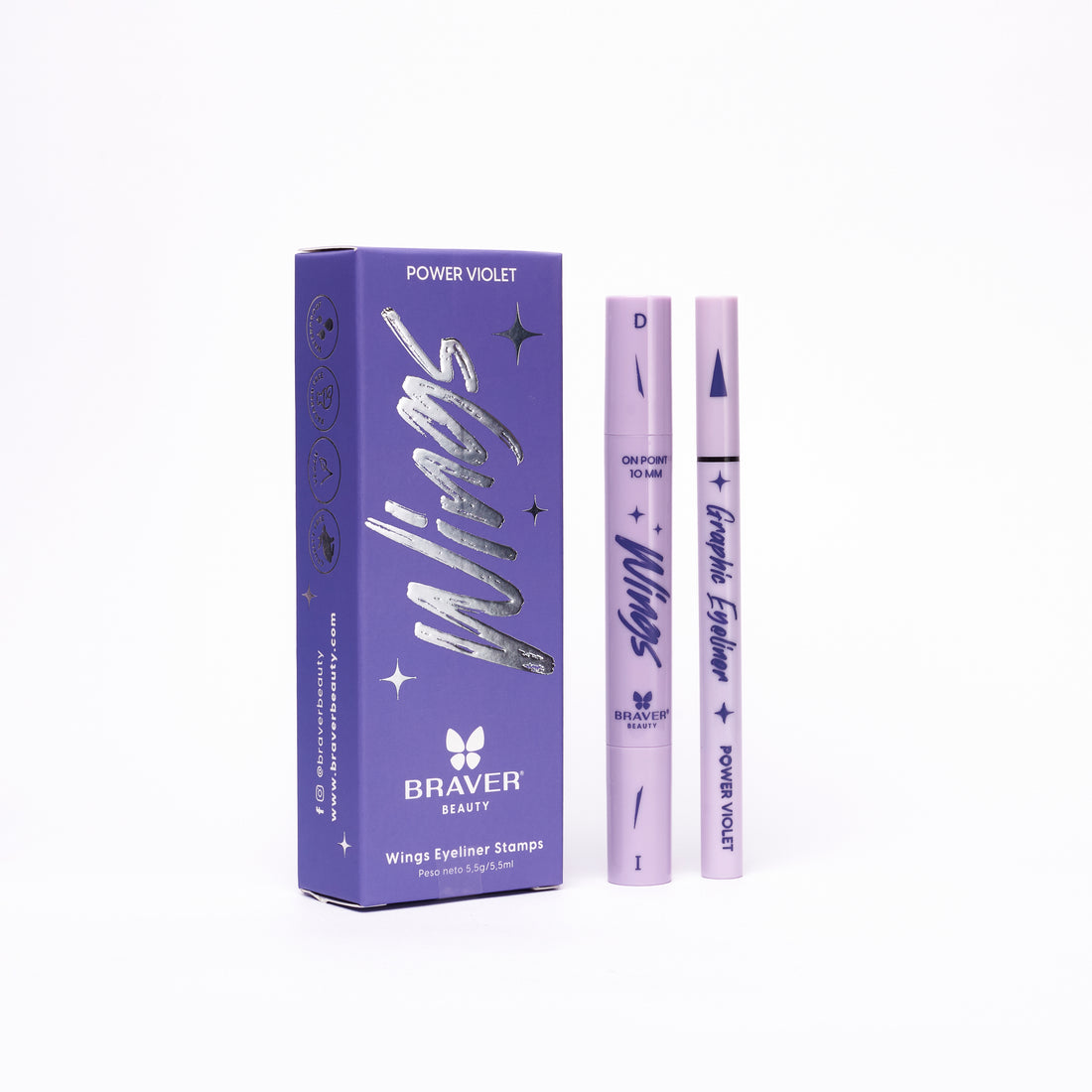 Kit delineador Wings Eyeliner Stamps - Power Violet